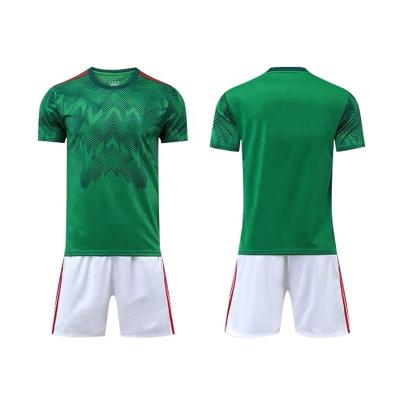 China Quick-drying 2022 world cup shirt soccer jersey thai men mexico soccer uniform for sale