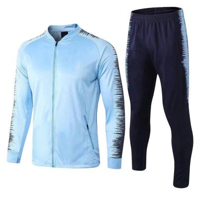 China Wholesale Quick-drying Football Warm-up Tracksuit Long Zipper Men's Jacket for sale