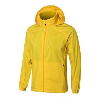 China Quick-Drying Coated Men's Casual Hoodie Spring Football Jacket Anorak for sale