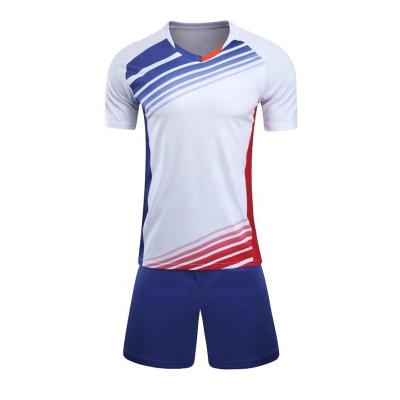 China Cheap Football Logo Wholesale Blank Soccer Jersey Custom Made Quick-drying Uniform for sale