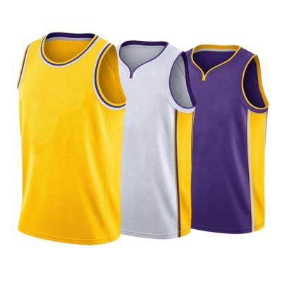 China Antibacterial Custom Stitched Mesh Basketball Men Women Singlet Basketball Uniform for sale