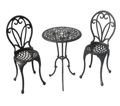 China Weather Resistant Outdoor Furniture, 3 Pcs For Bistros And Garden for sale