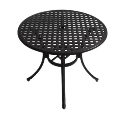 China Modern aluminum outdoor furniture dining round table in the garden for sale