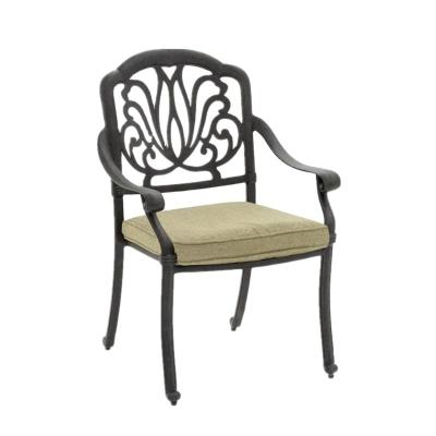 China Anti-rust/color-fast/waterproof/durable/eco-friendly/detachable Elizabeth Furniture Cast Aluminum Outdoor Garden Chair Dining Chair for sale