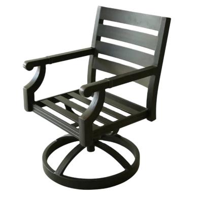 China Modern Metal Garden Furniture Dining Chair Swivel Chair for sale