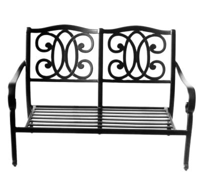 China Durable Cast Aluminum Loveseat Patio Furniture Bench For Garden for sale