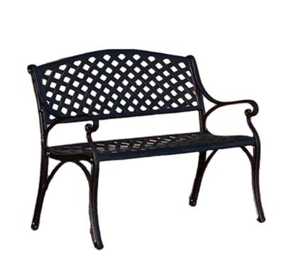 China Weather Resistant Cast Aluminum Outdoor Furniture Outdoor Bench In Garden for sale