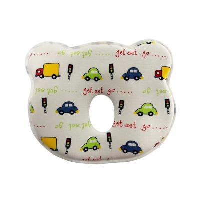 China Hot Selling Anti-static 0-1 Years No Smell Sleep Memory Foam Pillow Roll Round Flat Head Baby Head Forming Baby Pillow for sale