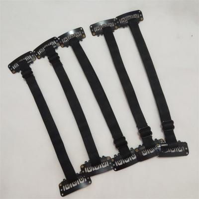 China Hair Salon Stations Wholesale Custom Equipment Logo Elastic Band With Clip Used For Wig Grip With Clip for sale