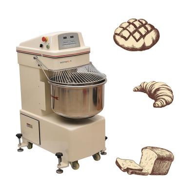 China Factory 45L 75L 130L 190L 270L 320L Low Noise Industrial Commercial Universal Snacks Flour Bread Mixer Spiral Pizza Dough Mixer for sale