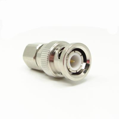 China 50Î © High quality 50Ohm BNC straight brass male connector for RG316 cable for sale