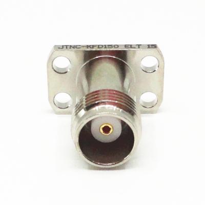 China Communication High Performance TNC Series Straight 4 Hole Flange RF Connector Female Connector for sale