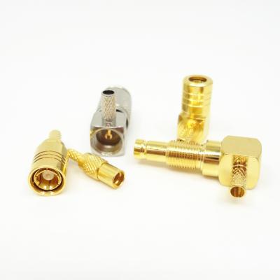 China 50Î © 50 Ohm MMCX Straight Crimp Female RF Male Coaxial Connectors for sale