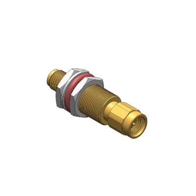 China High Reliability Straight RP SMA Gold Plated RP SMA Male To Female RF Adapters for sale