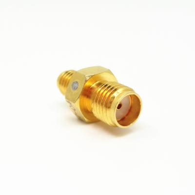 China Automotive 50 Ohm Gold Plated Straight SMA Female To SSMA Female RF Adapter for sale