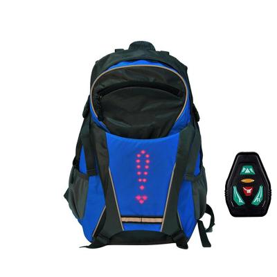 China LED Signal Indicators Night Safety Backpack Mochila Recycling Inteligente Boosting Scooter Backpack with Direction Turn Signal Lights for sale