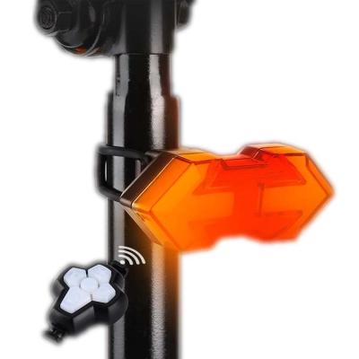 China Sports Safety Cycling Wireless Remote Control Bike Scooter Waterproof Led Rear Light Bright Tail Light With Flashing USB Flashing Lights for sale