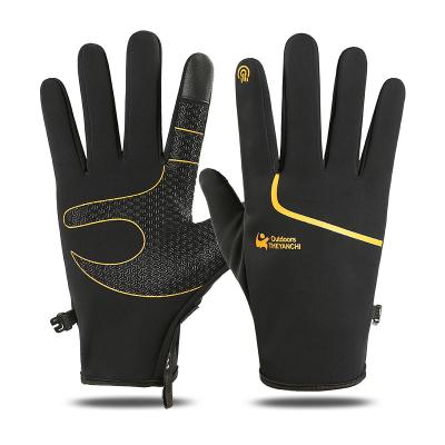 China Winter Outdoor Touch Screen Activites Fleece Mountaineering Gloves Guantes deportivos Motorcycle Mittens Racing Sport Road Bike Gloves for sale