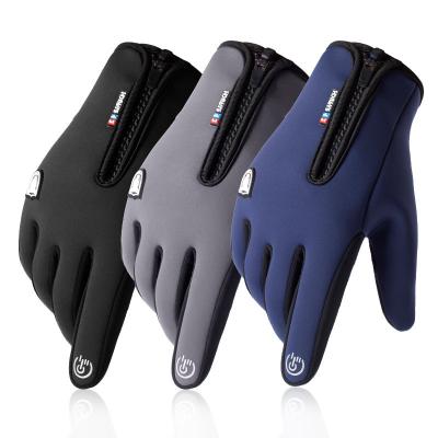 China Winter Activites Motorcycle Gloves Full Finger Full Finger Thermal Warm Mitts Touch Screen Outdoor Cycling Waterproof Heated Gloves for sale