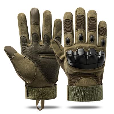 China Full Finger Motorcycle Knuckle Protective Hard Gloves Army Outdoor Riding Military Combat Hunting Gloves Sports Fitness Tactical Gloves Men for sale