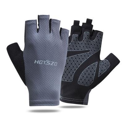 China Outdoor Activites Cycling Cycling Skid Fingerless Breathable Shockproof Men's MTB Gloves Exercise Fitness Gloves Anti Half Finger Gloves for sale