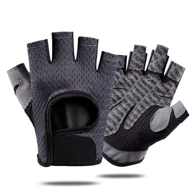 China Best Outdoor Activities Hand Protection Workout Fitness Sports Gloves Hollow Out Back Mesh Gym Gloves Thin Weightlifting Dumbbell Bodybuilding for sale