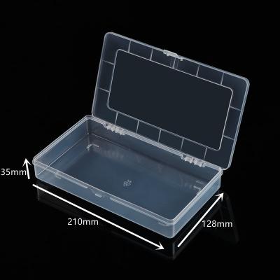 China Small Size Clear Visible Empty Viable PP Plastic Box Storage Case With Lid Used To Organize Small Parts/Cotton Pad/Ornaments for sale