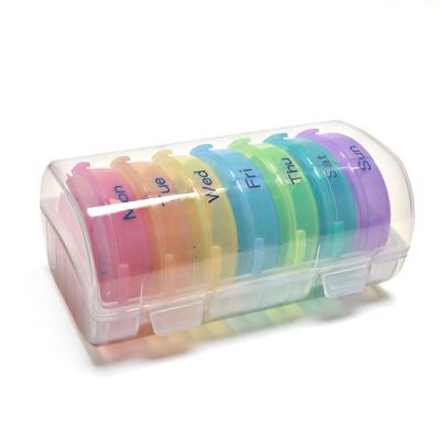 China 21 Day Weekly Pill Organizer 7 Compartment Weekly Pill Box 3 Times Daily Travel Portable Moisture Pill Case Dispensers Reminders Great For Pills for sale