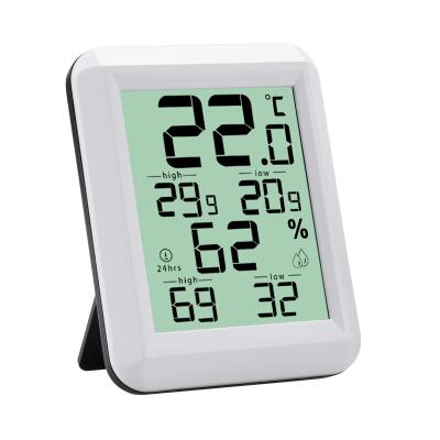 China Easy Operation Ready To Ship Fashion Mini Lcd Digital Indoor Multifunction Portable Thermometer Hygrometer for sale