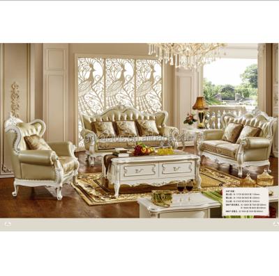 China Best European Style Living Room Furniture Luxury Living Room Furniture Sofa Solid Wood Carving Set for sale