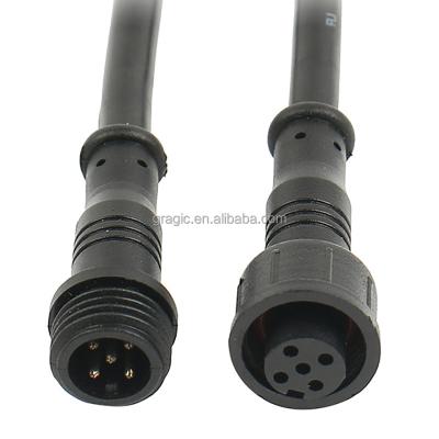 China Power Gragic 2 3 4 5 Pin IP65 Male Female  Electrical Connector Extension Cable for Car Truck Boat Indoor Outdoor LED Strip Lights for sale