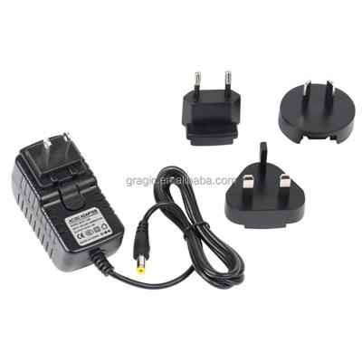 China LED Light. Electrical Appliances FACTORY 12V 1A Adapters 24V 0.5A Switching Power Supply Adapter 12W AC/DC Interchangeable AC Plug US / EU / UK / AU for sale