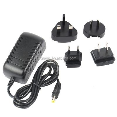 China LED Light. Electrical Appliances FACTORY 12V 3A 24V 1.5A 36W Switching Power Adapter AC/DC Wall-mount Interchangeable AC Plug US EU UK AU for sale