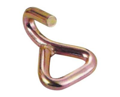 China Link 35mm Metal 3T Single J Hook / Single J Hook For Strap / Ratchet Hook For Ratchet Tie Down for sale