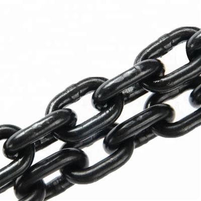 China Load lifting EN818-2 G80 alloy steel link black short welding lifting chain / lifting chain for lifting for sale