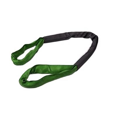 China EN1492-2 Single Ply 100% Polyester Round Lifting Sling With Buckle / Round Sling With Eyes for sale