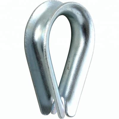 China Wire Rope Terminal Fittings Galvanized DIN6899A Wire Rope Thimble / Wire Rope Thimble For Wire Rope for sale