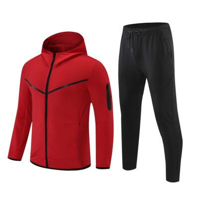 China Breathable hoodie sportswear tracksuit men empty sweatsuit hoodie set 2021 for sale