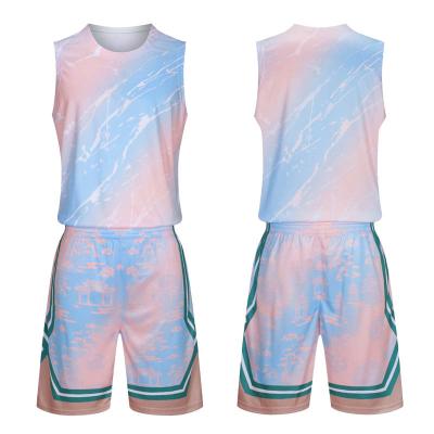 China Breathable Custom Training Practice Uniform Basketball Training Uniform Latest Nice Design for sale