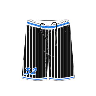 China Wholesale Sublimation Antibacterial Polyester Training Shorts Custom Embroidery Logo Old School Basketball Shorts for sale