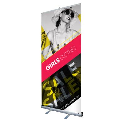 China 85*200Cm 100*200Cm Economy Aluminum Door High Quality Aluminum Roll Up Banner Stand for sale