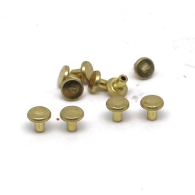 China Industrial Equipment CNC Precision OEM Manufacturer Brass Rivet Micro Machining Metal Parts Milling Brass Nuts for sale