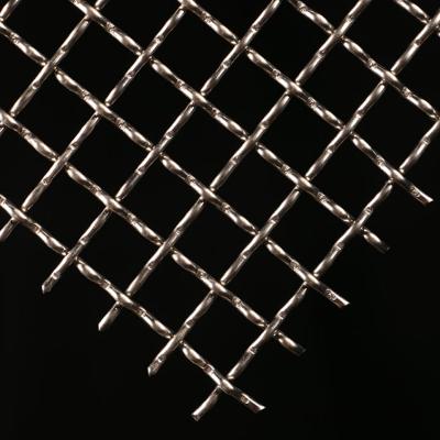 China Beautiful factory price woven stainless steel crimped wire mesh for sale