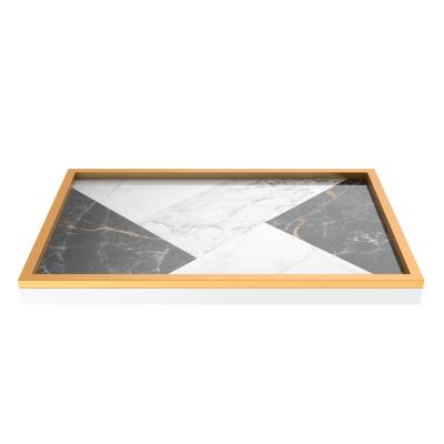 China Handmade MARBLE paint trays with handles for sale