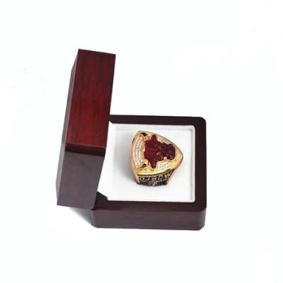 China Europe Sawtru High End Glossy Wedding Packaging Wooden Ring Box In Stock Ring Box Wedding Wood for sale