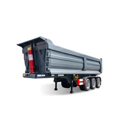 China Van-type 4 Axles U-Shape Dump Truck Trailers /Tipper Semi Trailer 45cbm 80 Tons Aggregate for sale