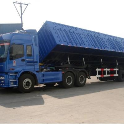 Chine Trois essieux arrière déverrouillage déverrouillage semi-camion fin déverrouillage semi-remorque avec 8.12.16 Pneus à vendre