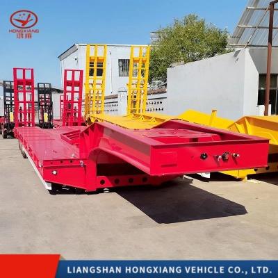 China Flatbed Semi-Trailer Steel Plate Suspension/Air Suspension 60t 80t 100t 120t Customization for sale