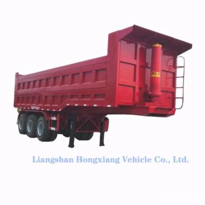 China Truck Trailer 5 Axle 100 Ton 80 Ton Van Box Curtain Side Dump Trailer Van for sale