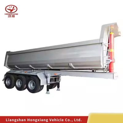 China Steel Hydraulic Cylinder Tipper Trailer for Heavy Duty Rear Tipper Truck Dump Semi Trailer for sale